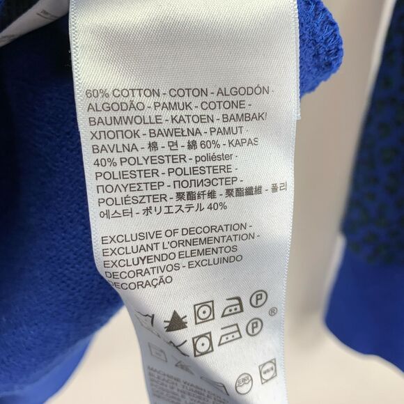 Levi's Womens Animal Leopard-Print Logo Relaxed Fit Pullover Hoodie Blue S - Picture 3 of 3